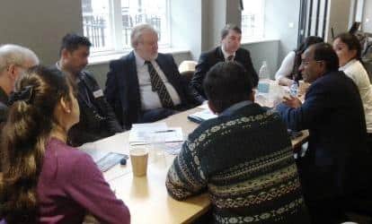 Commonwealth Scholars and Fellows at the round table with the Science and Technology Select Committee