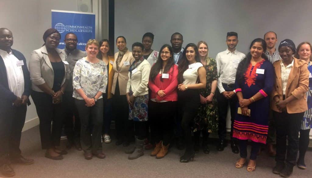 Group of Commonwealth Scholars, University of Southampton staff, speakers and CSC staff at a 60th Anniversary of the CSC event hosted by the University of Southampton