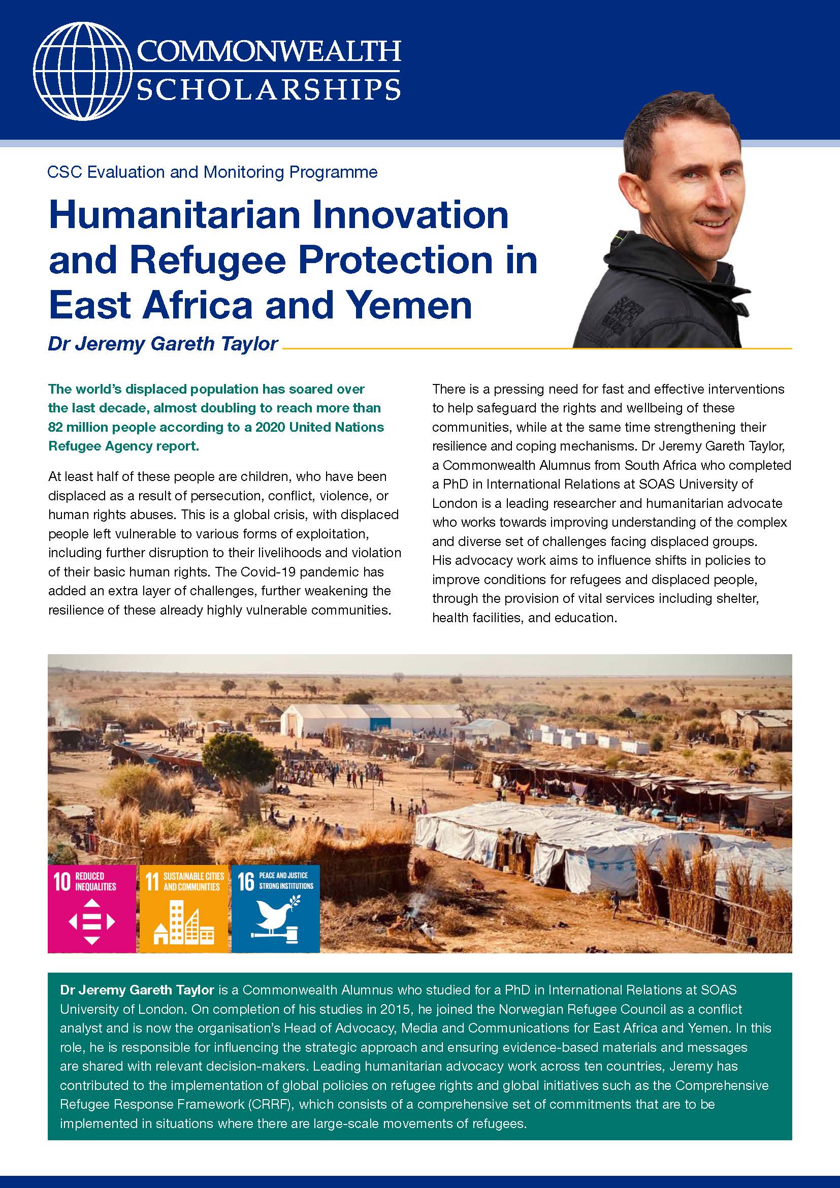Read the Humanitarian Innovation and Refugee Protection in East Africa and Yemen case study
