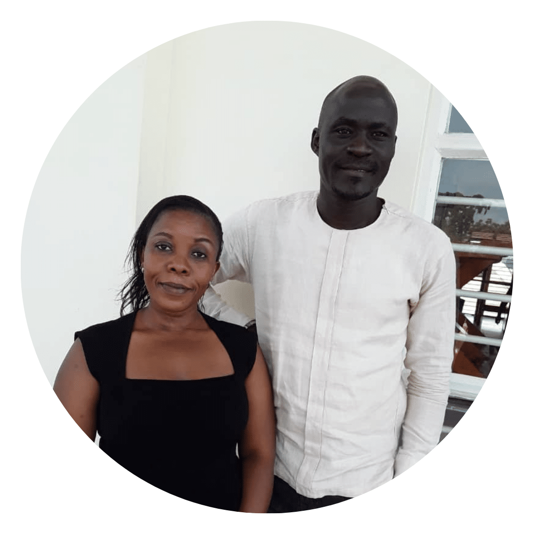 Photo of Dr Sylvia Nalubega and Hassan Juma Nyene