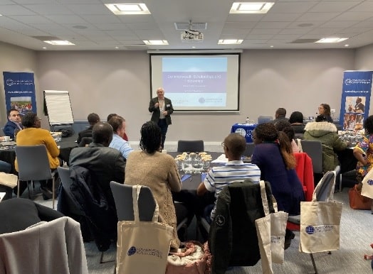 Fellows are welcomed to the University of Birmingham by CSC Commissioner Paul Jackson