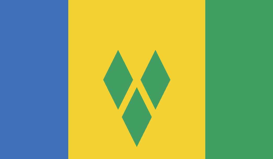Flag of St Vincent and The Grenadines