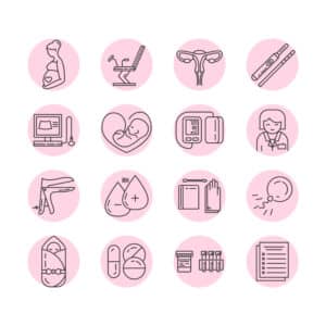 Gynecology icons