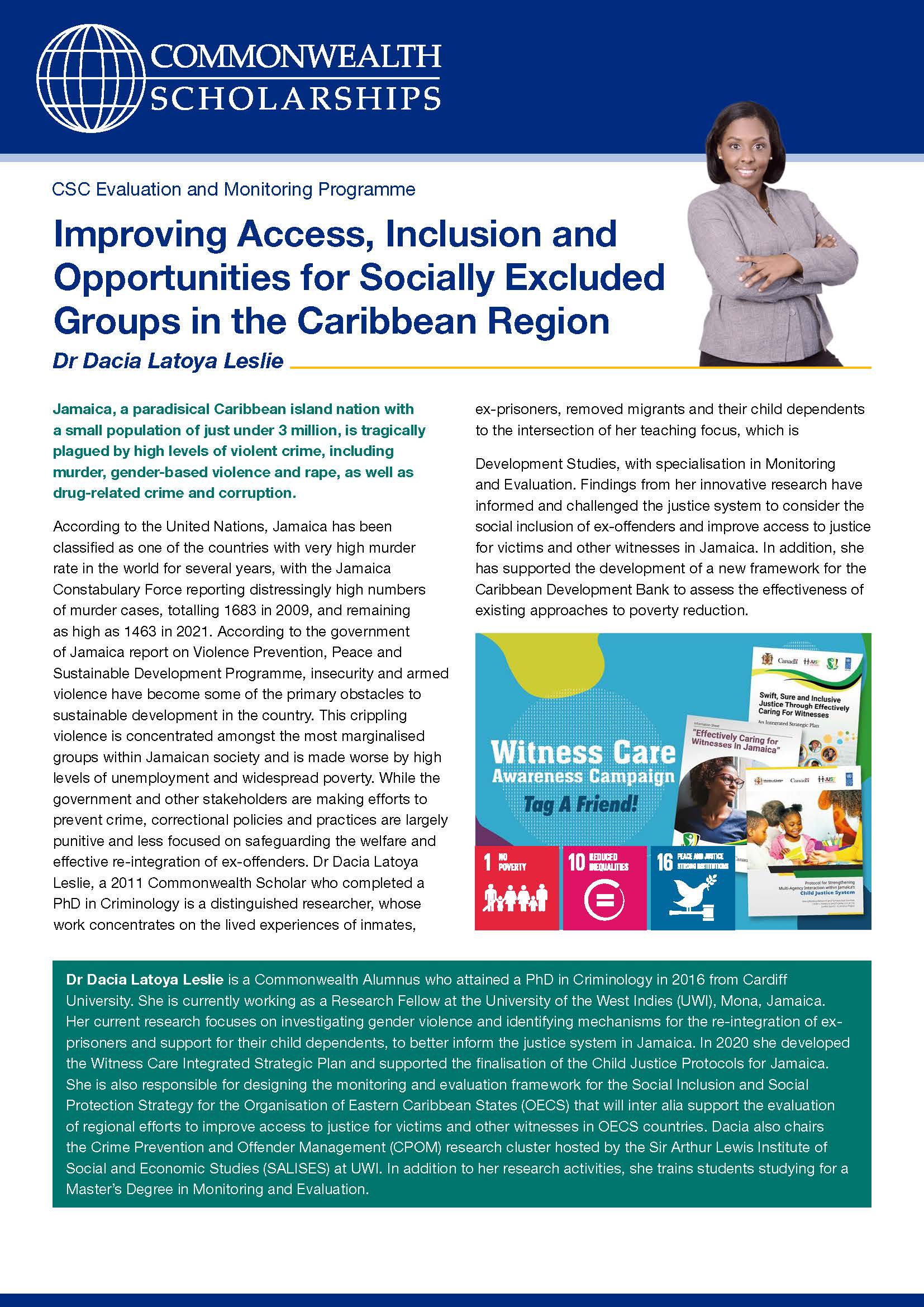 Improving Access, Inclusion and Opportunities for Socially Excluded Groups in the Caribbean Region Case Study Front Cover