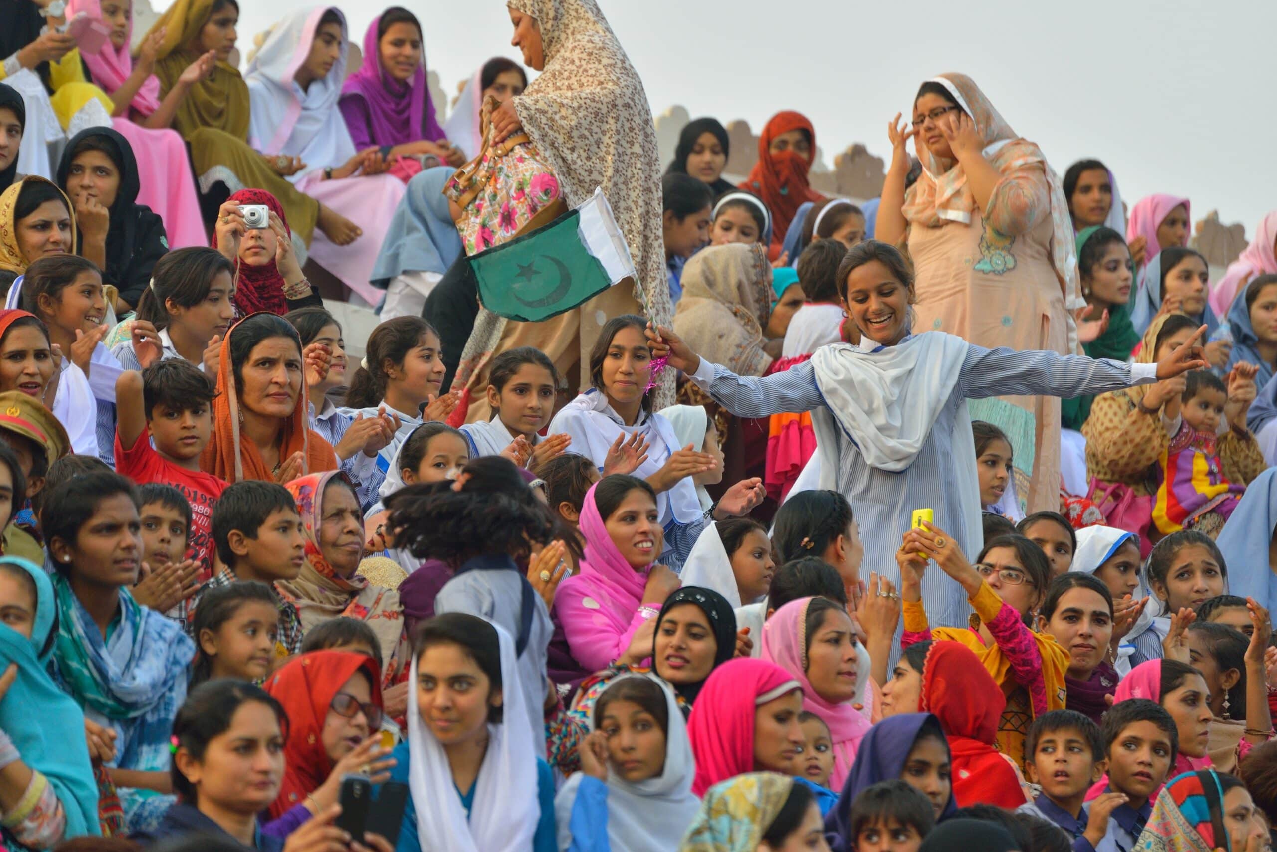 Crowd of women in Pakistan