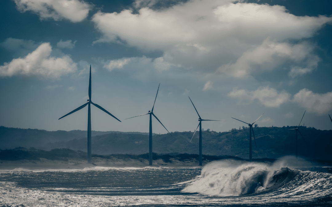 Wind turbines in the ocean