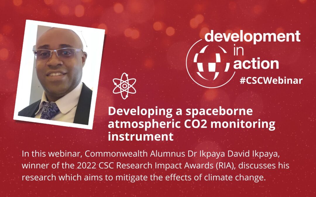 Development in Action webinar series: Developing a spaceborne atmospheric CO2 monitoring device