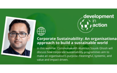 Development in Action webinar series: Corporate Sustainability: An organisational approach to build a sustainable world