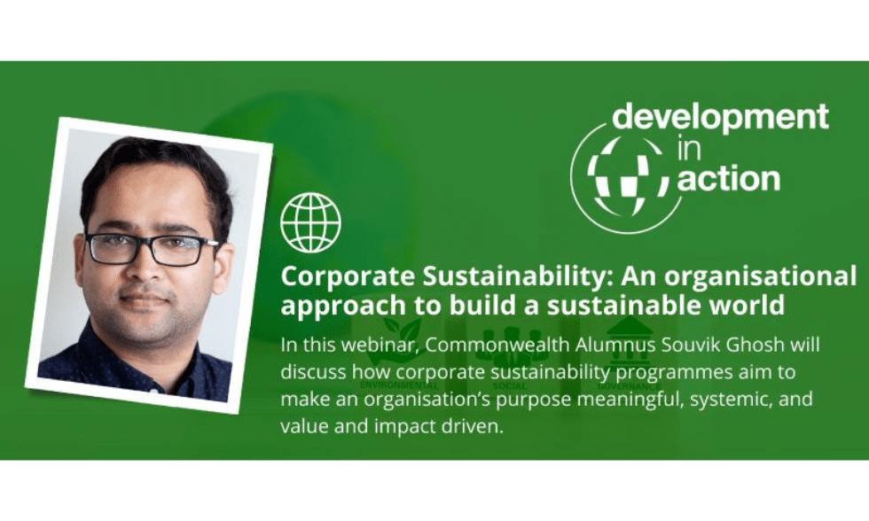 Development in Action webinar series: Corporate Sustainability: An organisational approach to build a sustainable world