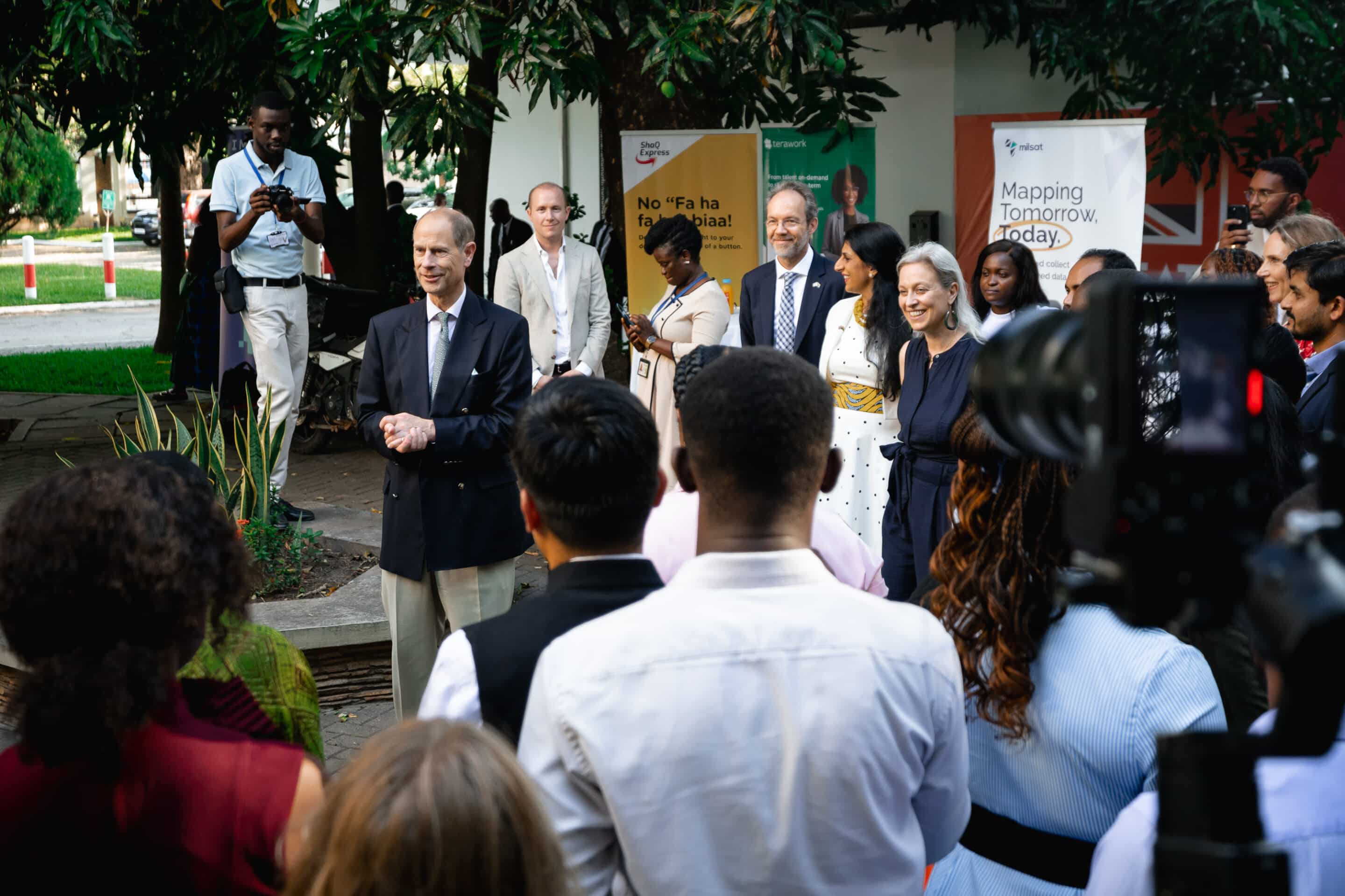 The Duke of Edinburgh celebrates innovation at the Commonwealth Startup Fellowship in Ghana