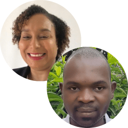 Matia Alinaitwe and Tricia McLean Rowe Headshots
